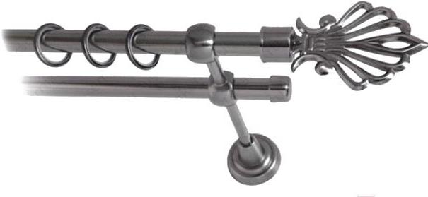 

Карниз Lm Decor Веер 006 2р гладкий 4м антрацит, Веер 006 2р гладкий 16мм 4.0м