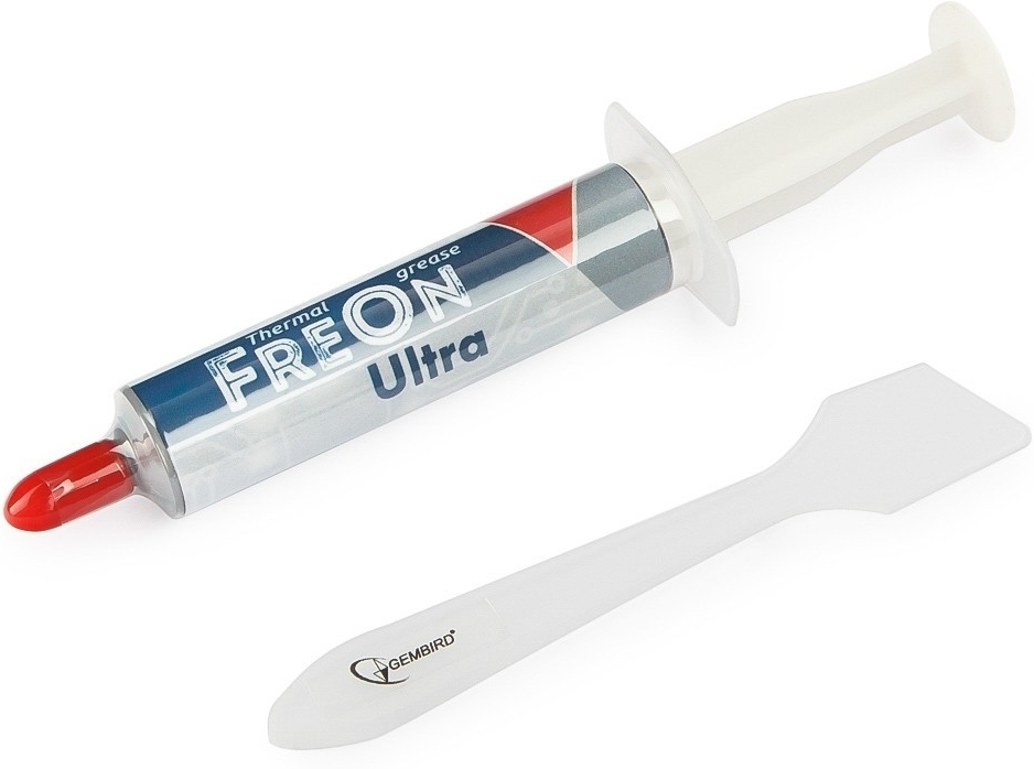 

Термопаста Gembird FreOn Ultra 3гр шприц [GF-21-3], Термопаста Gembird GF-21-3 (3 г)