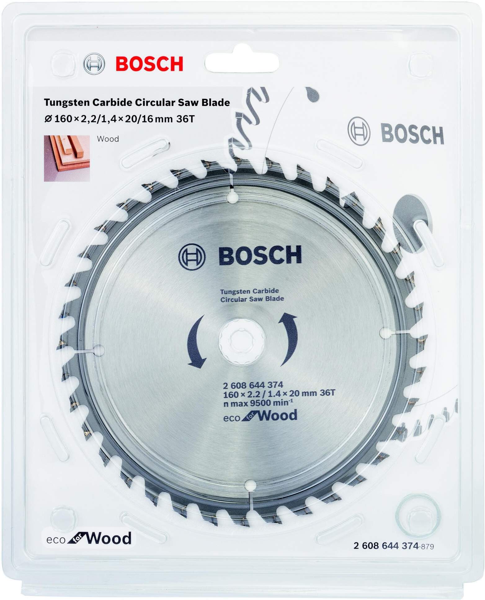 

Диск пильный Bosch Eco 160x20/16 36зуб. for Wood [2.608.644.374], Диск пильный Bosch Eco 160x20/16 36зуб. for Wood 2.608.644.374