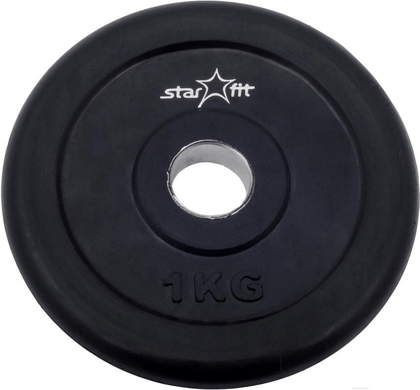 

Диск для штанги Starfit BB-202 1.25 кг черный, Диск для штанги Starfit BB-202 1.25кг черный
