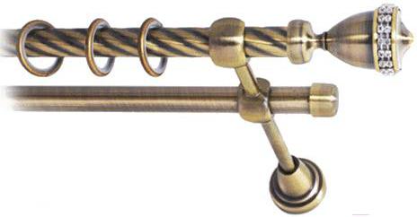 

Карниз Lm Decor Кубок 110 2р витой 3м антик, Кубок 110 2р витой 16мм 3.0м