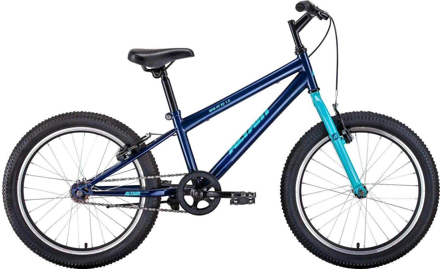 

Велосипед детский Altair MTB HT 20'' 1.0 рама 10.5 дюймов 2020 синий [RBKT01N01007], Детский велосипед Forward Altair MTB HT 20 1.0 RBKT01N01007 (темно-синий/бирюзовый, 2020)