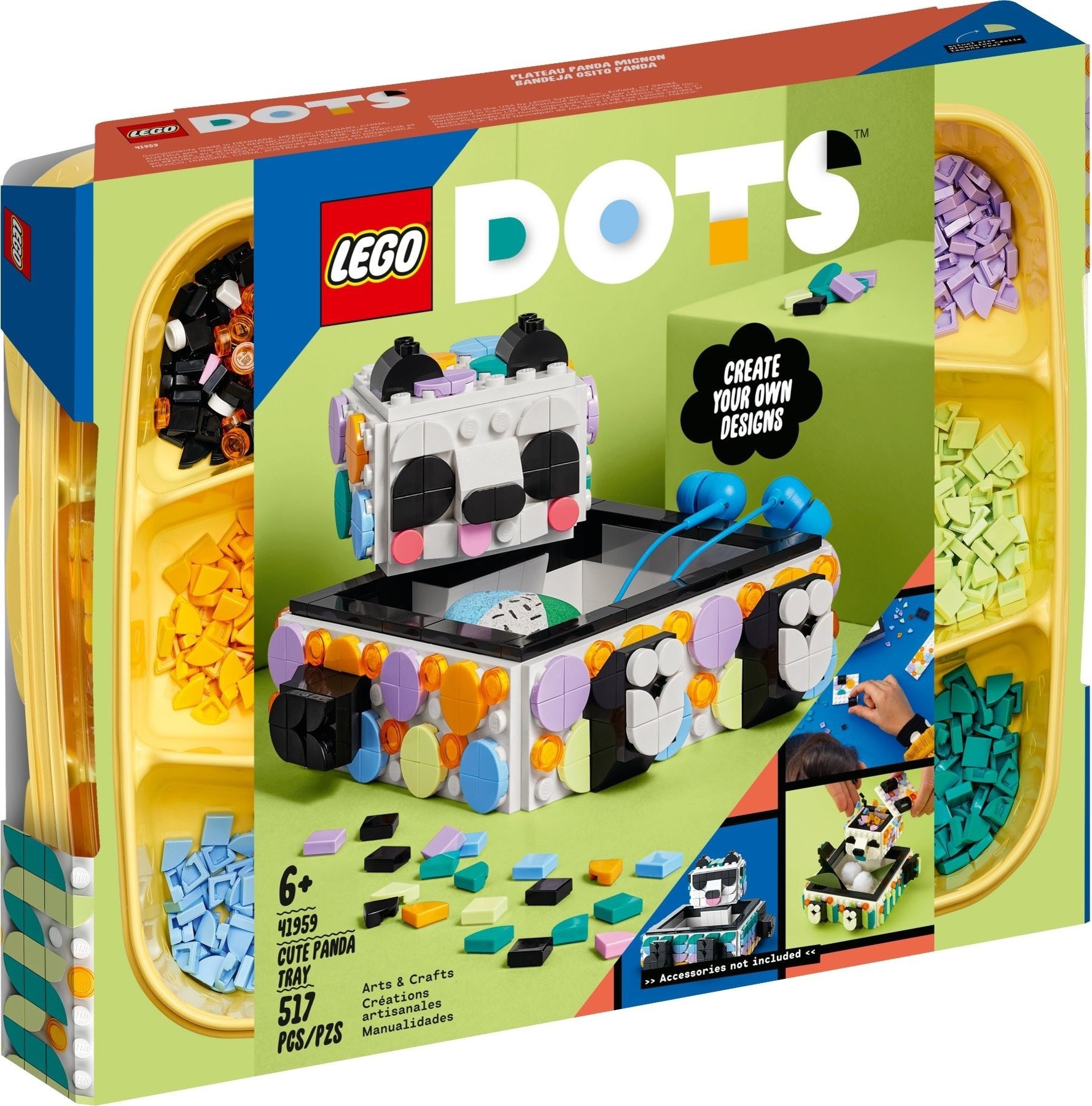 

Конструктор Lego Dots Ящик Милая панда (41959)