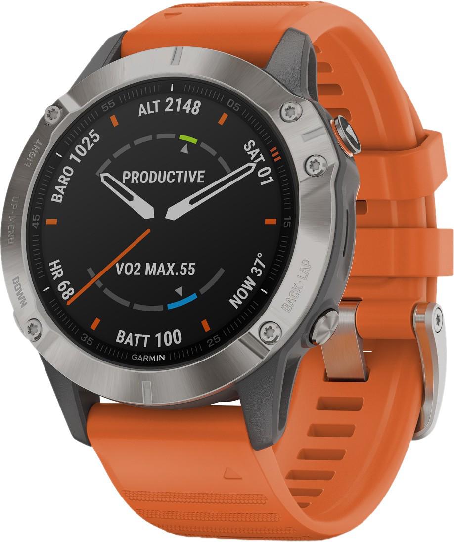 

Умные часы Garmin Fenix 6 Sapphire темно-серый/черный [010-02158-11], Fenix 6 Sapphire