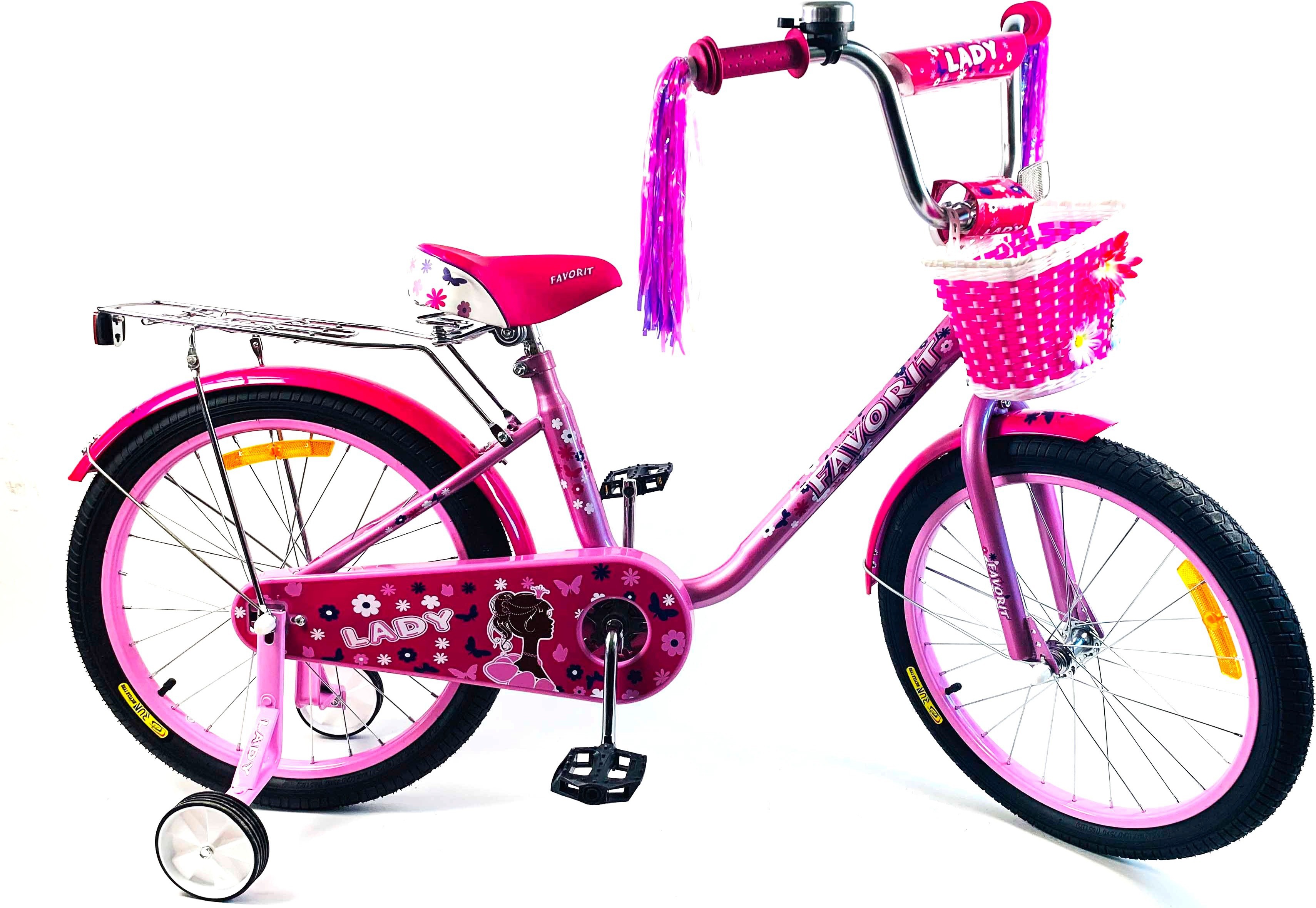 

Велосипед детский Favorit Lady 18'' 2020 розовый [LAD-P18RS], Детский велосипед Favorit Lady 18 (розовый, 2019)