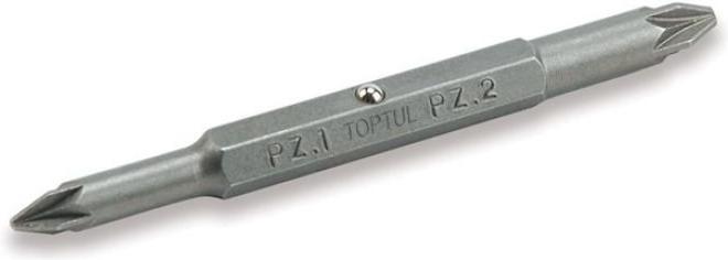

Насадка слесарная Toptul Насадка двухсторонняя PZ1/PZ2 75мм [FKBA0102], Насадка слесарная Toptul Насадка двухсторонняя PZ1/PZ2 75мм FKBA0102