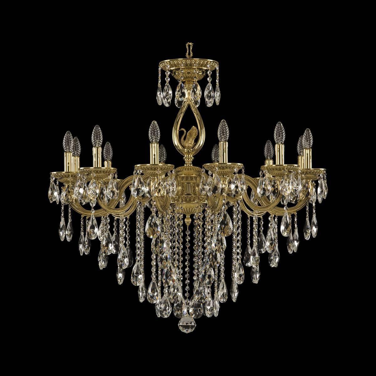 

Подвесная люстра Bohemia Ivele Crystal 75401/12/300 B G FS1M
