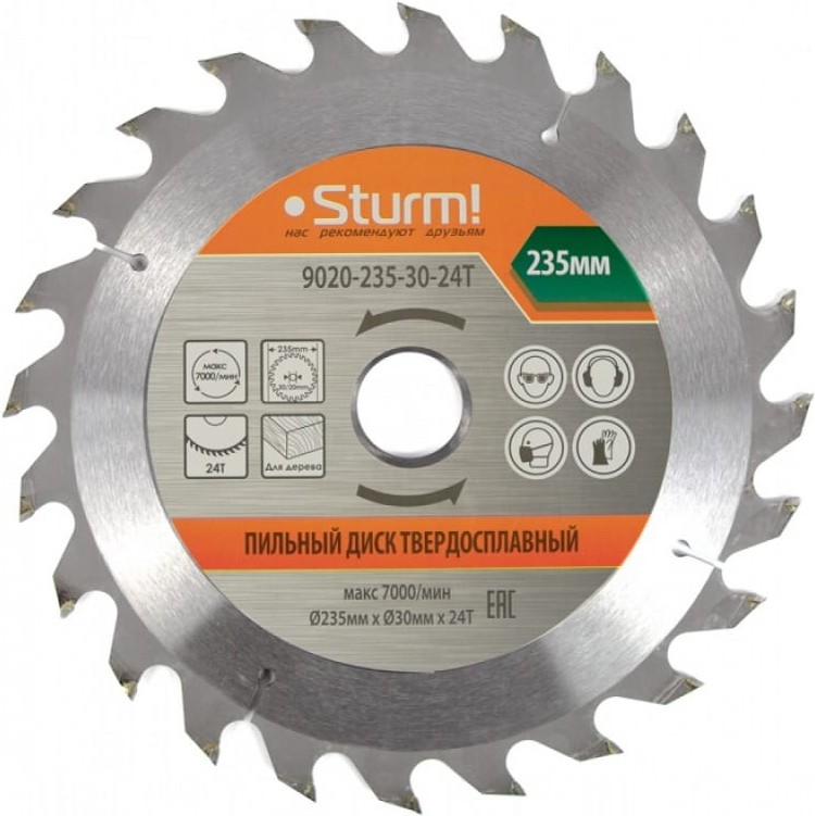 

Диск пильный Sturm 9020-235-30-24T