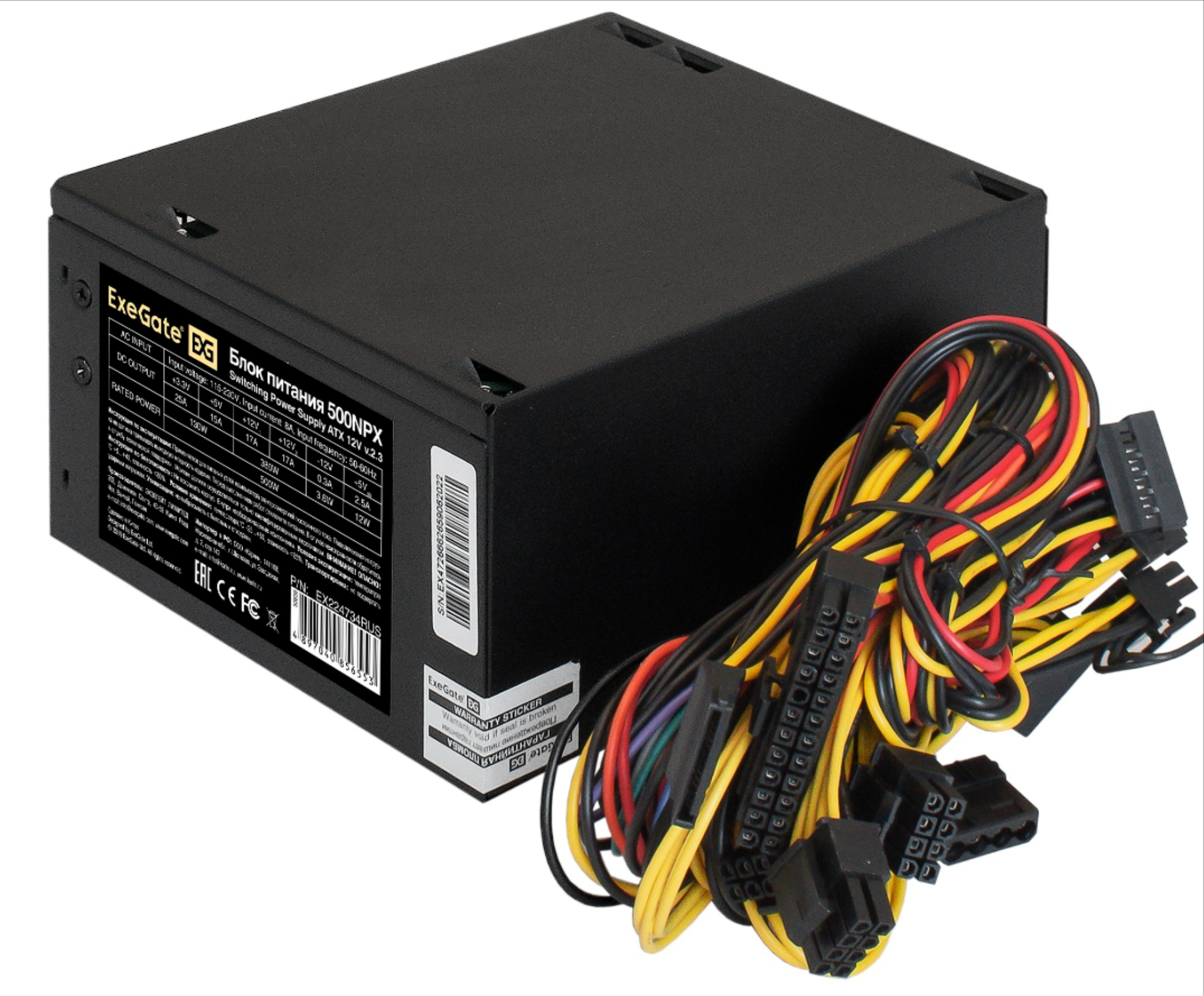 

Блок питания ExeGate 500NPX 500W (EX224734RUS)