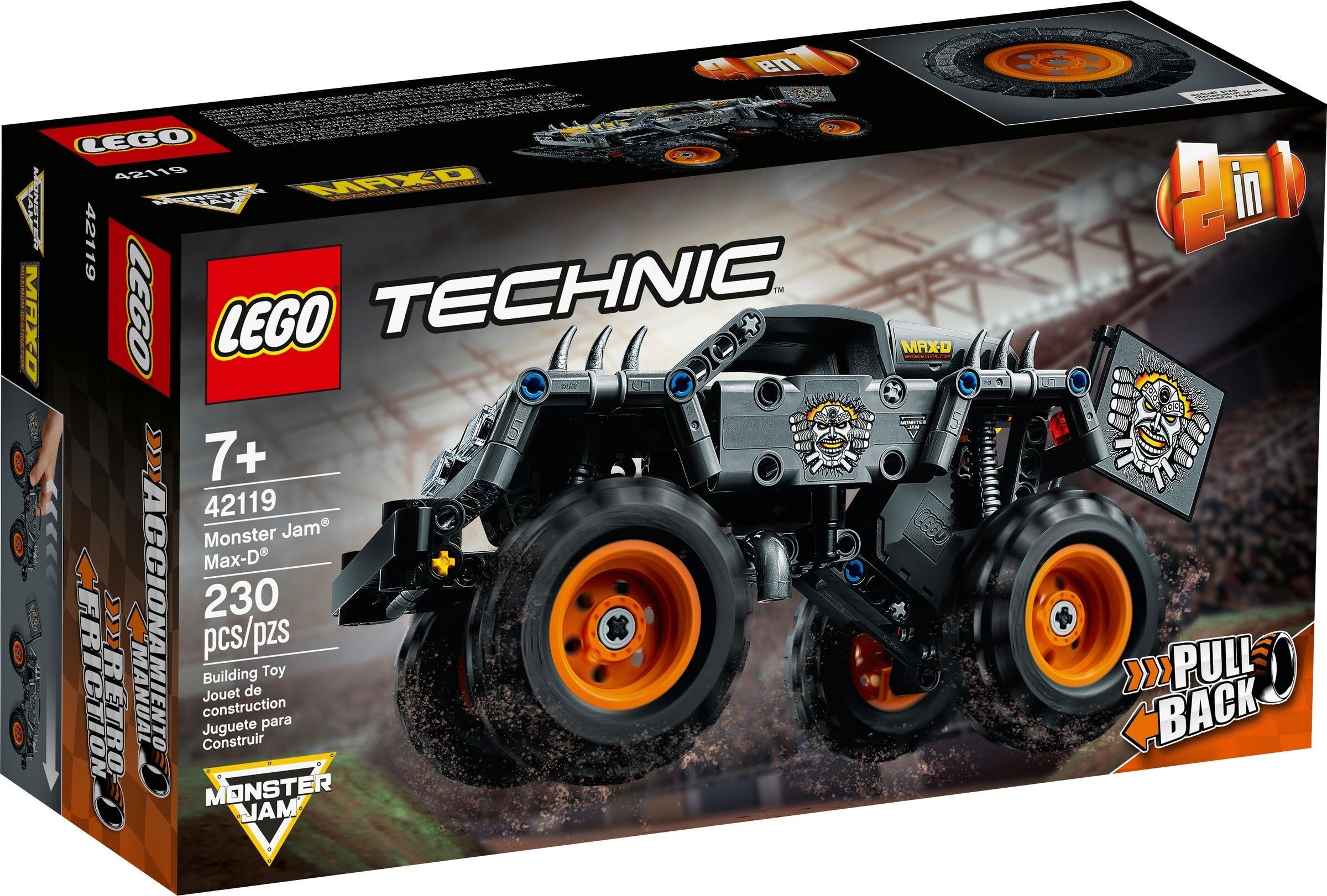 

Конструктор LEGO TECHNIC Монстр-трак Monster Jam Max-D [42119], Конструктор LEGO TECHNIC Монстр-трак Monster Jam Max-D 42119