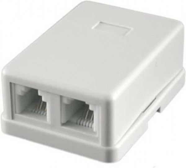 

Ningbo TLUS-023, Розетка RJ-11 Двухпортовая, 2х6р4с