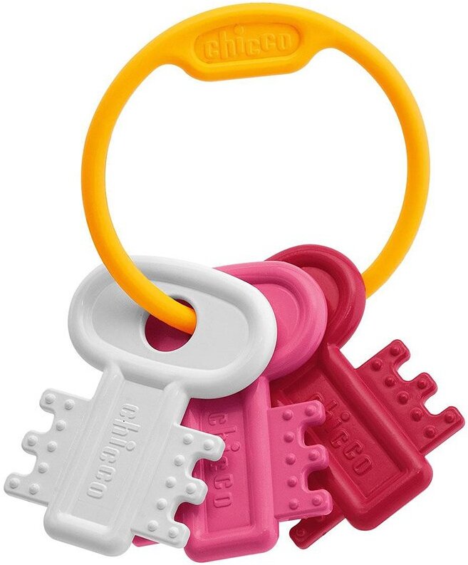 

Прорезыватель для зубов Chicco Baby Classic Ключи на кольце 340628089 розовый [00063216100000], Прорезыватель для зубов Chicco Baby Classic Ключи на кольце 340628089 00063216100000 розовый