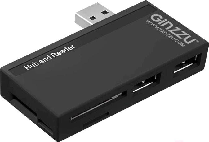 

Карт-ридер Ginzzu GR-561UB черный, GR-561UB