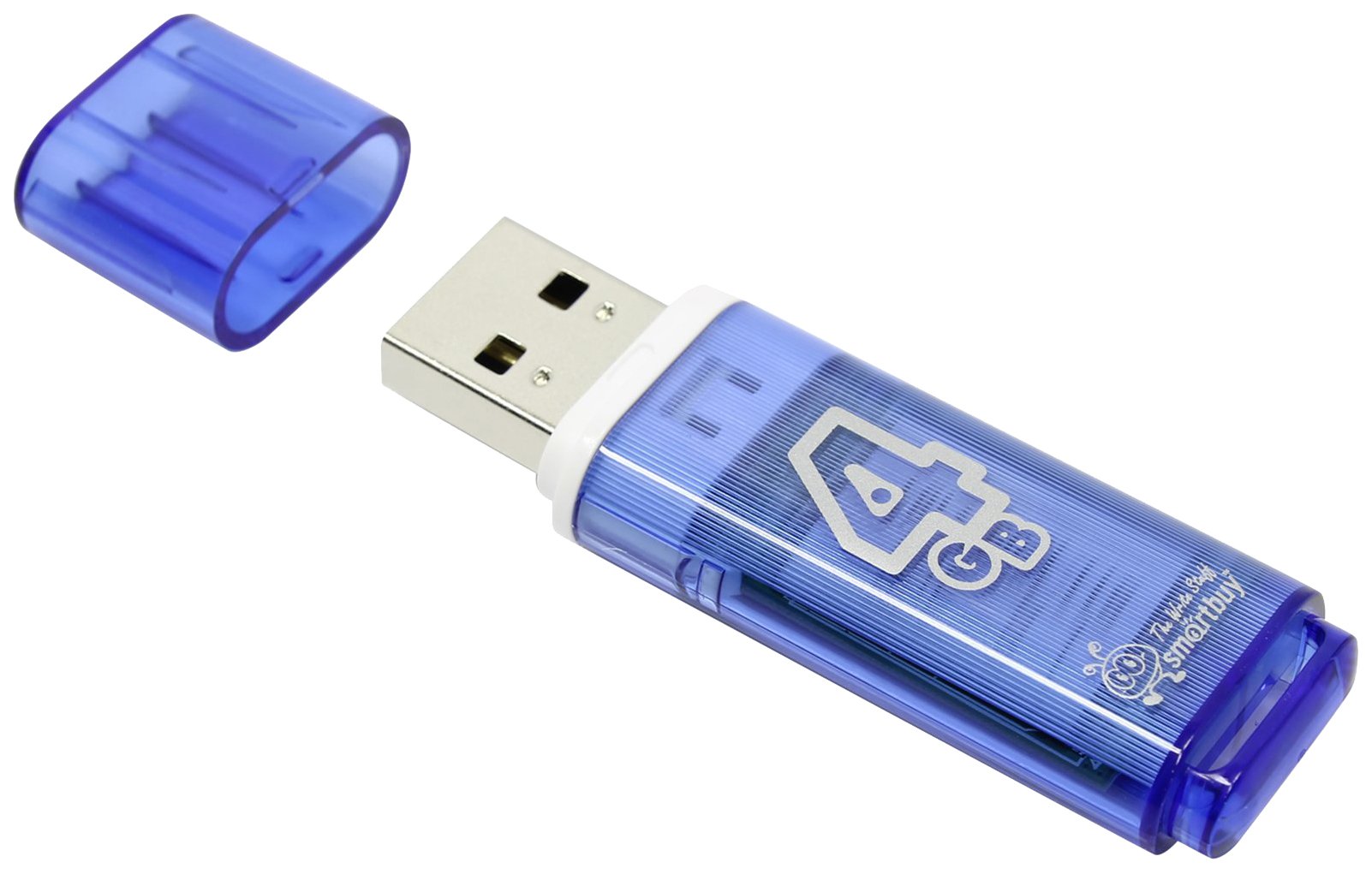 

Usb flash SmartBuy 4Gb Glossy series Blue [SB4GBGS-B], 4Gb Glossy series