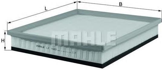 

Фильтр воздушный Knecht/Mahle LX1583, LX1583