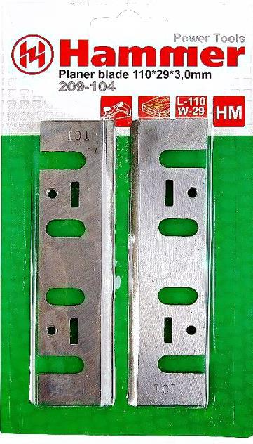 

Нож для электрорубанка Hammer Flex 209-104 PB [35139], Flex 209-104 2шт