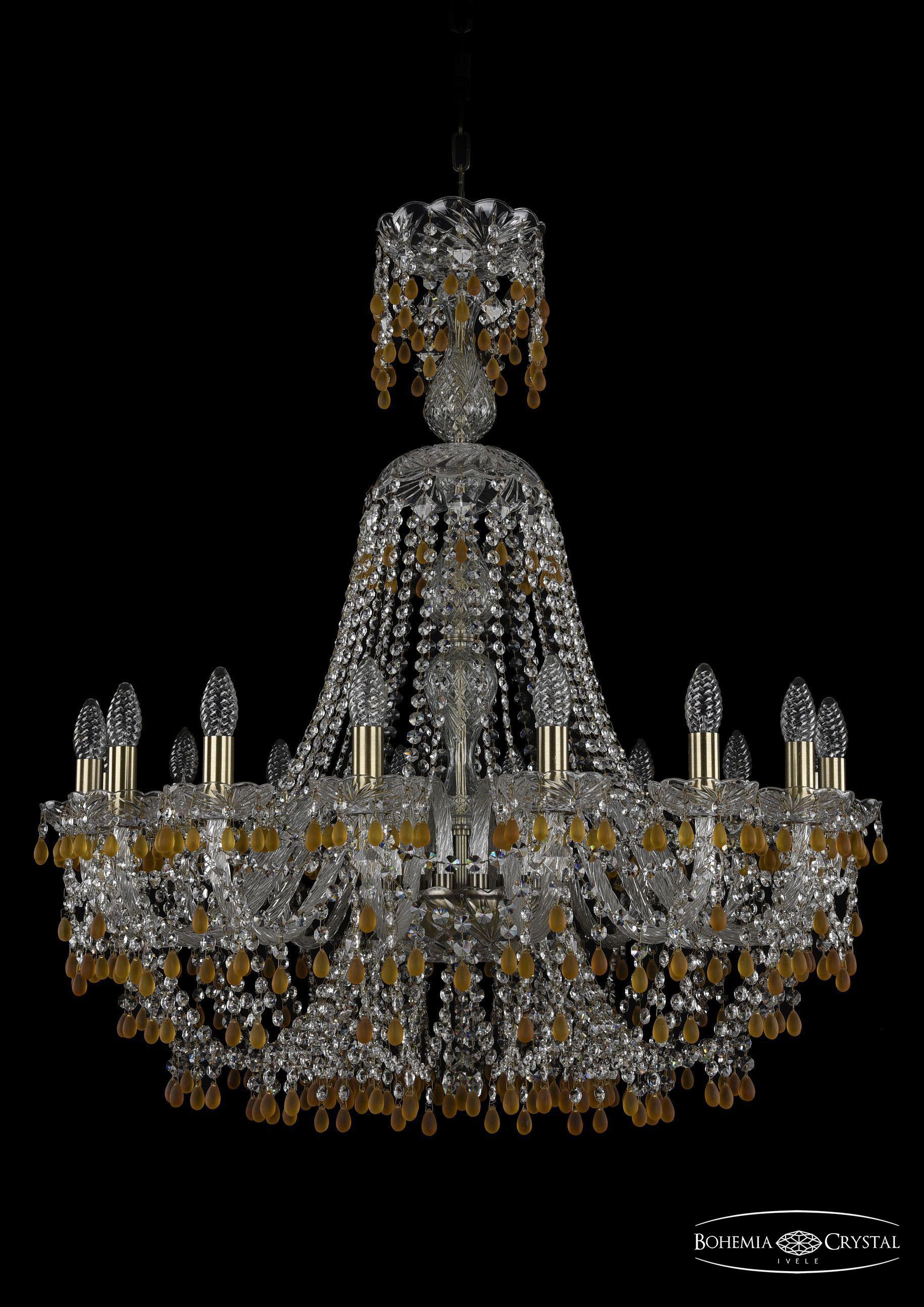 

Подвесная люстра Bohemia Ivele Crystal 1410/16/300/XL-95/Pa/V1003