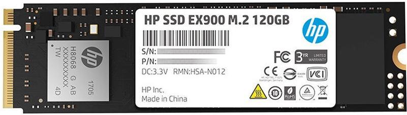 

SSD диск HP 120GB EX900 [2YY42AA#ABB], 120GB EX900