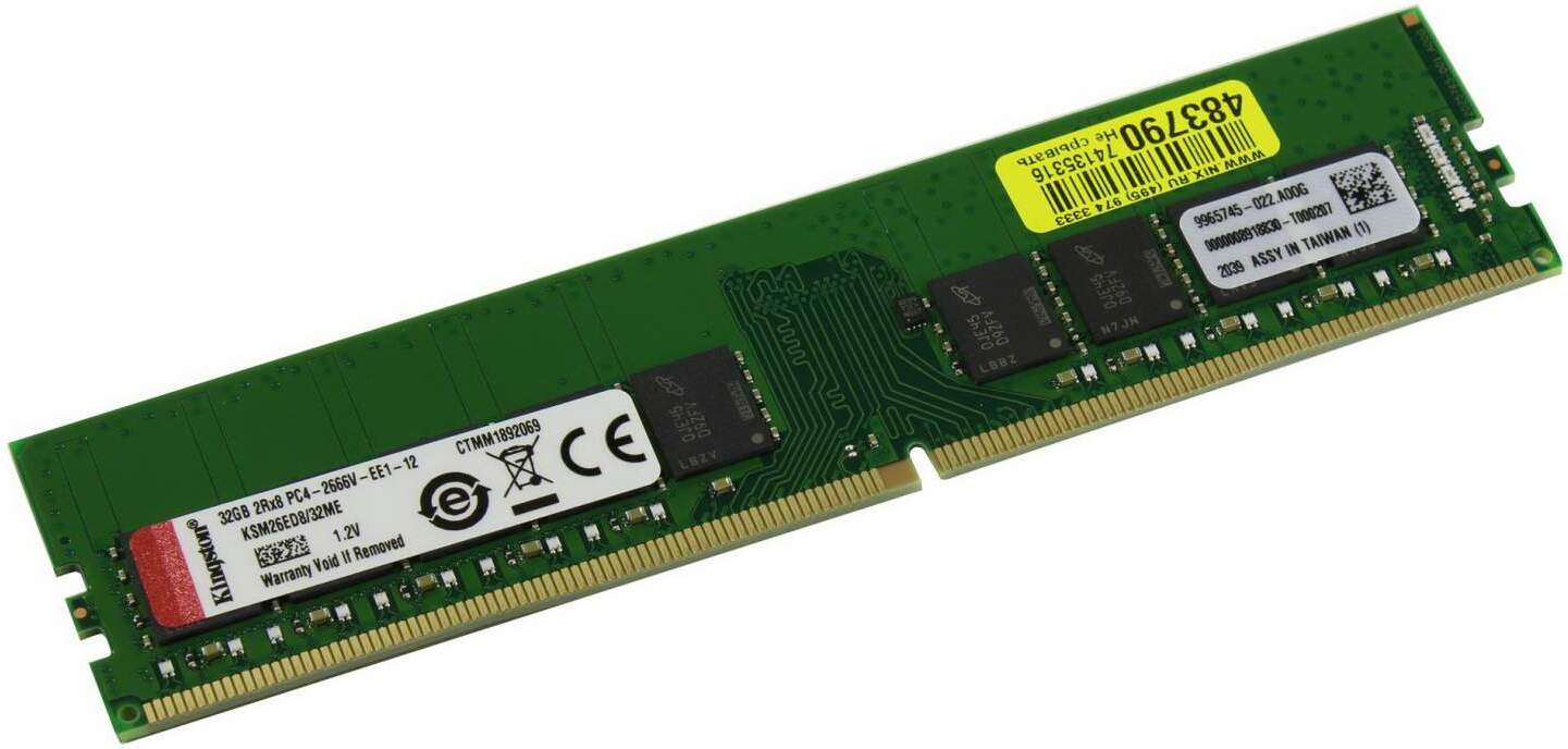 

Оперативная память Kingston 32GB PC21300 ECC [KSM26ED8/32ME], Оперативная память Kingston 32GB DDR4 PC4-21300 (KSM26ED8/32ME)