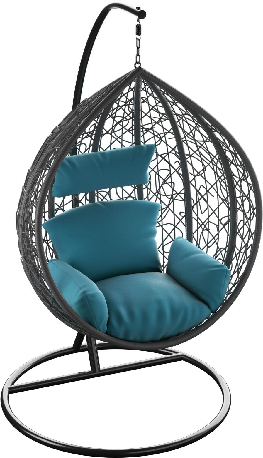 

Подвесное кресло Loftyhome Noni 1147 Dark Grey/Blue, Noni 1147