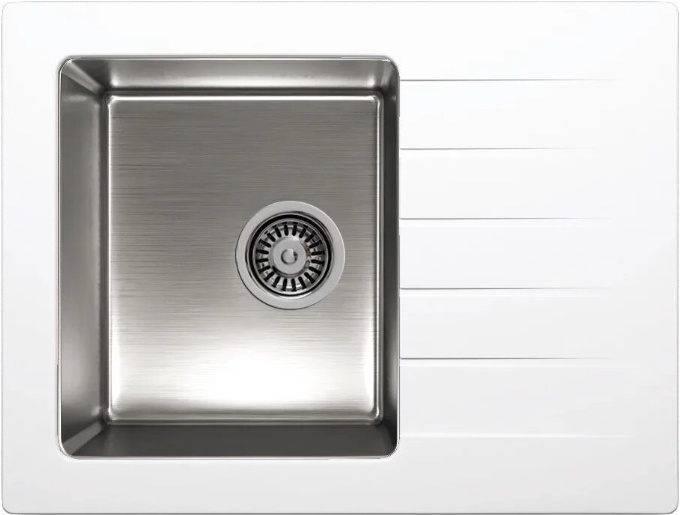 

Кухонная мойка Tolero TTS-660 белый [4623722474032], Кухонная мойка Tolero Twist TTS-660 (белый 923)