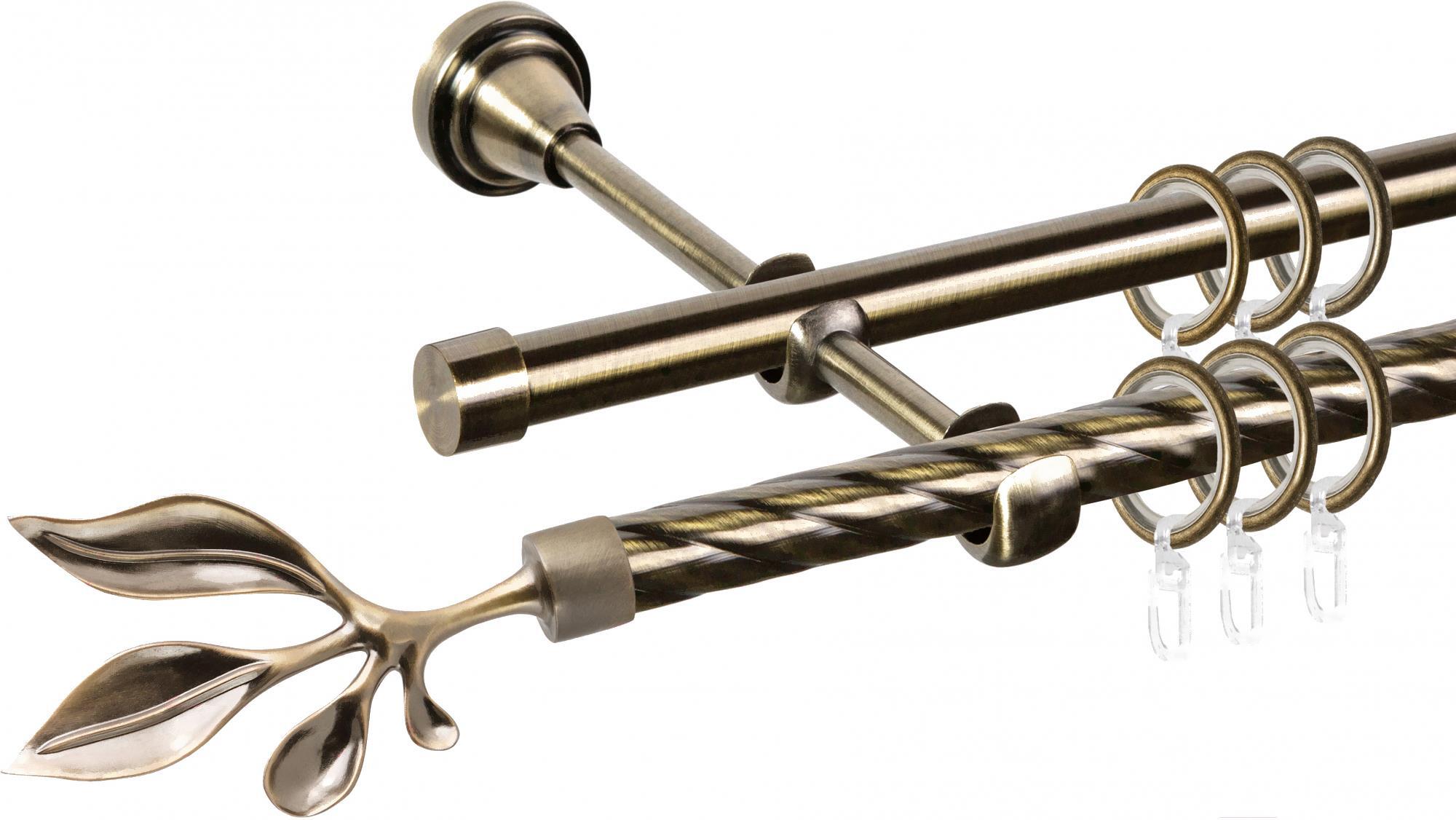 

Карниз АС ФОРОС Grace D16K/16Г + наконечники Баваро 1.8м антик