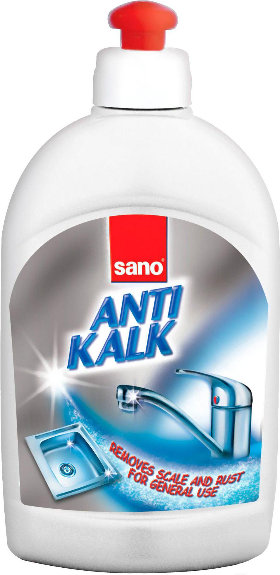 

Чистящее средство для ванной комнаты Sano Antikalk (500мл), Для стиральных машин Antikalk Scale Remover 500мл