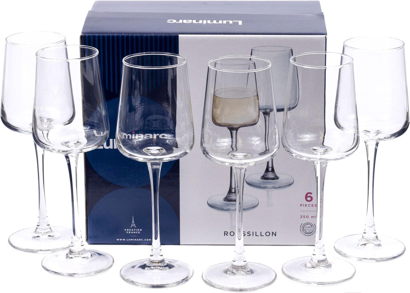 

Набор бокалов для вина Luminarc Roussillon [P7105], Набор бокалов для вина Luminarc Roussillon P7105