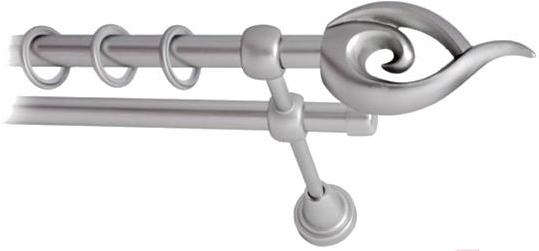 

Карниз Lm Decor Наутилус 012 2р гладкий 2.4м сатин, Наутилус 012 2р гладкий 16мм 2.4м