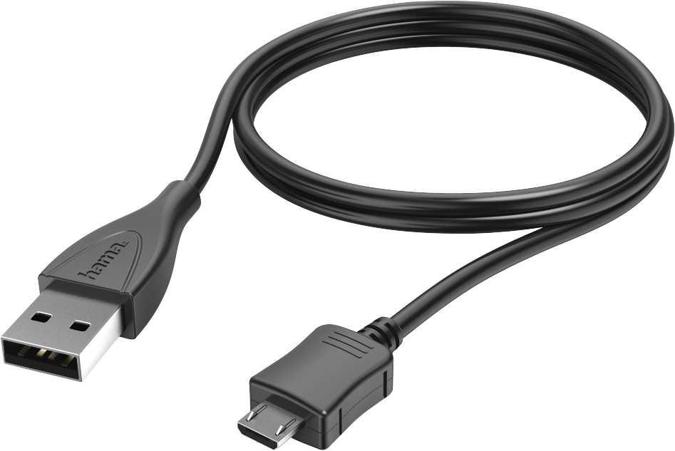 

Кабель для компьютера Hama USB (m)-micro USB (m) 1м черный [00173891], USB (m)-micro USB (m) 1м