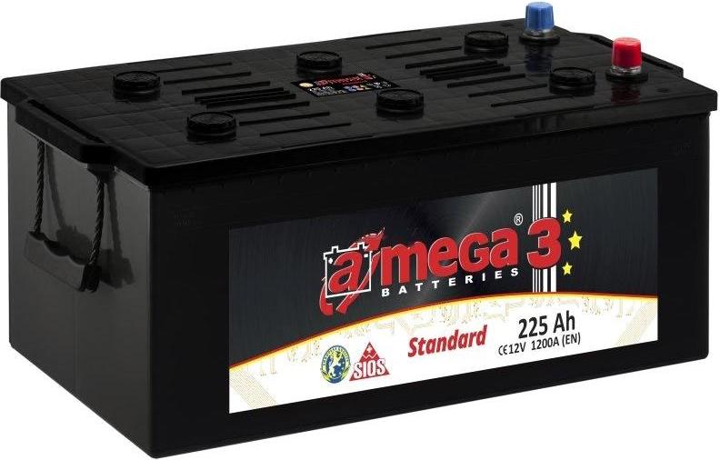 

Автомобильный аккумулятор A-mega Standard 225 (3) евро +/- [ASt 225.3], Standard 225 (3) евро +/-