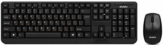 

Мышь + клавиатура SVEN Comfort 3300 Wireless, Комплект(клавиатура + мышь) Sven Comfort 3300 Wireless Black USB