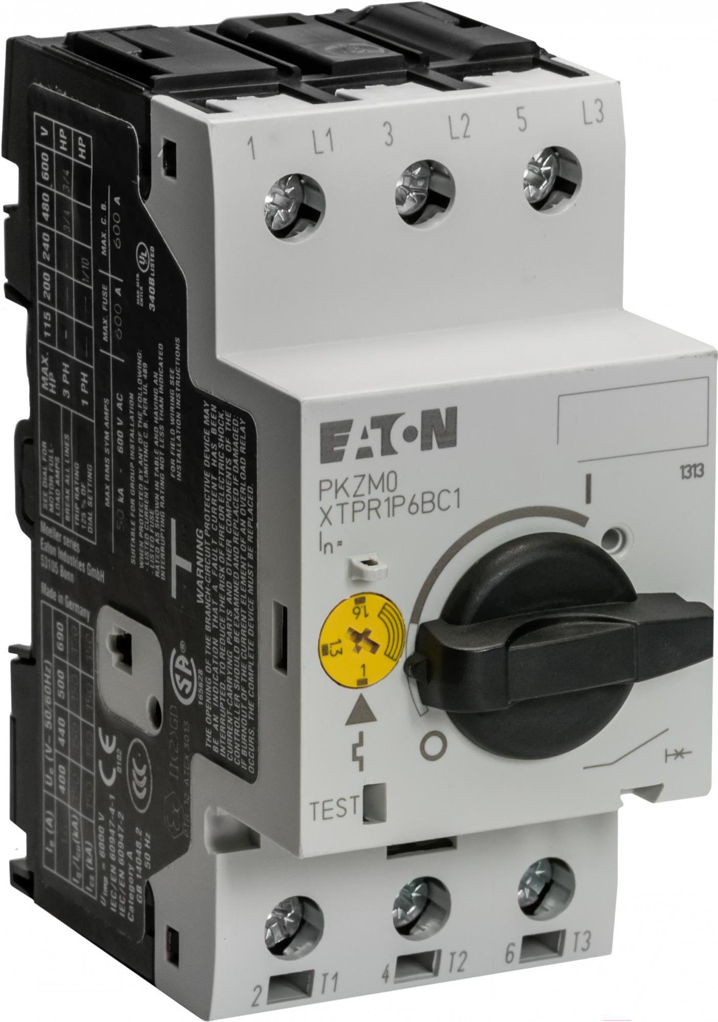

Выключатель Eaton PKZM0-16 16А 224А 7.5кВт [46938], PKZM0-16 16А 224А 7.5кВт