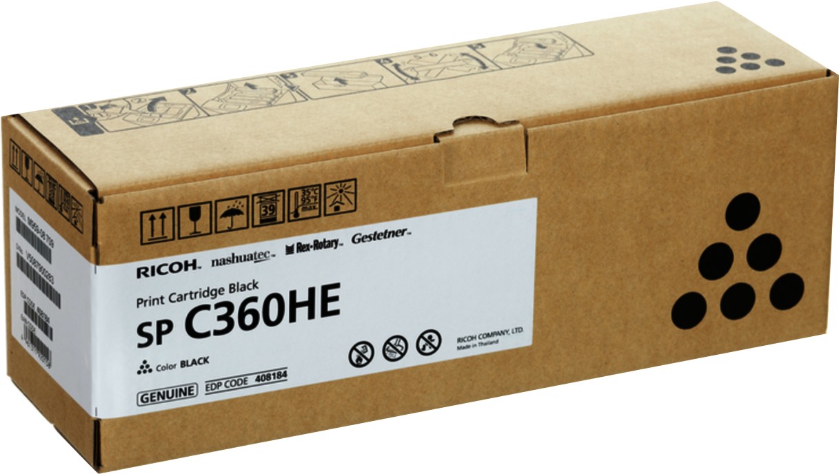 

Картридж Ricoh SP C360HE черный [408184], Картридж Ricoh SP C360HE 408184 черный