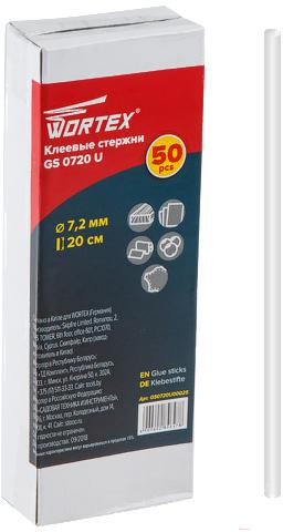 

Клеевые стержни Wortex GS 0720 U 50шт [GS0720U00025], GS 0720 U 50шт