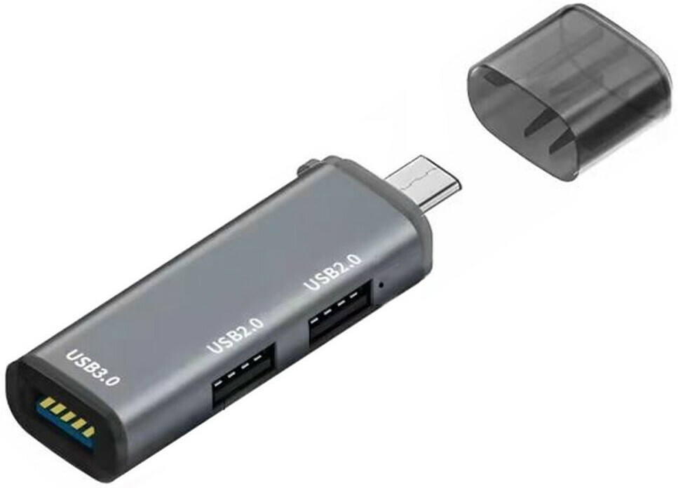 

USB-концентратор Orient CU-327 серебристый
