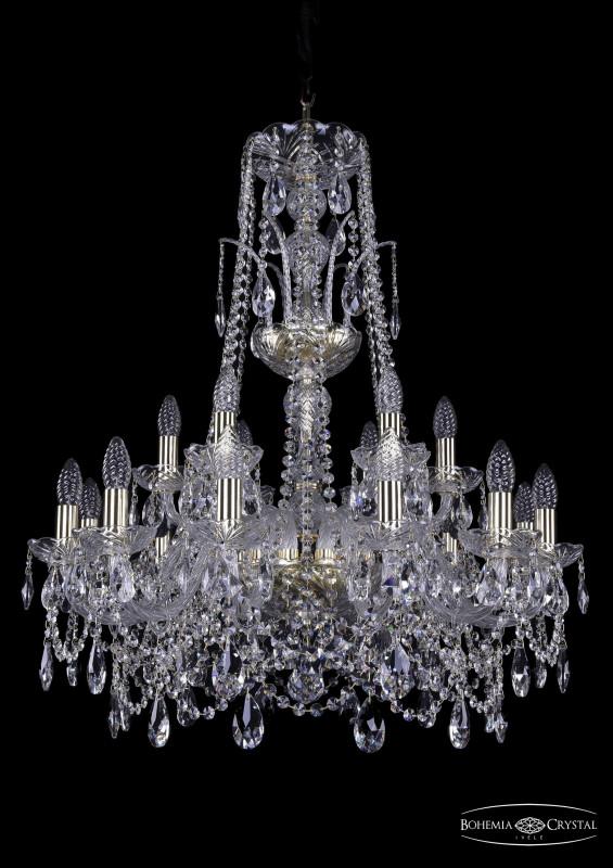 

Подвесная люстра Bohemia Ivele Crystal 1411/12+6/240/XL-83/G