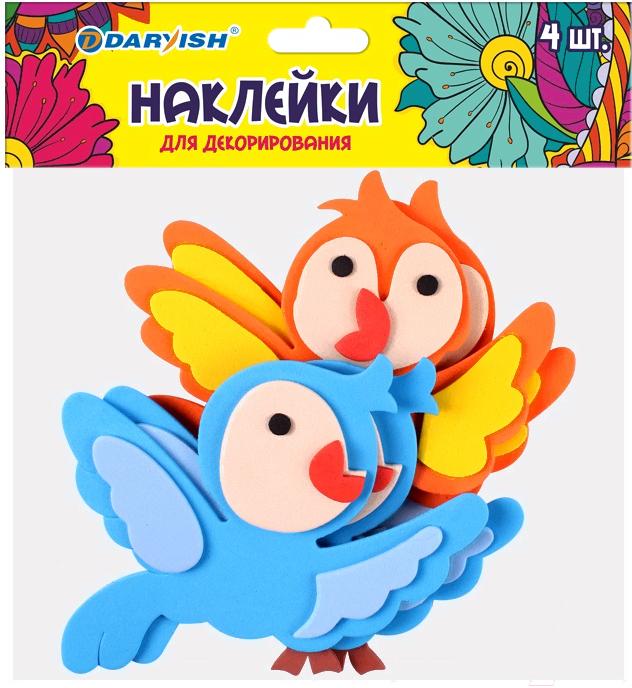 

Декоративная наклейка Darvish Птичка 4шт/уп [DV-11305-7], Птичка 4шт/уп