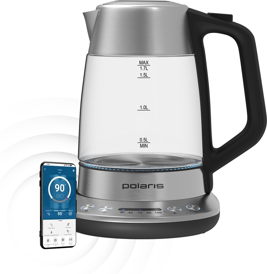 

Электрочайник Polaris PWK 1775CGLD WIFI IQ Home
