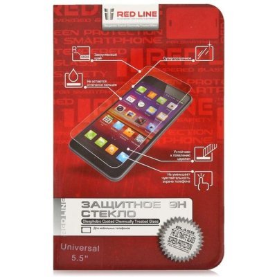 

Защитное стекло RedLine для смартфонов 5.5 1 шт [УТ000007108], для смартфонов 5.5" 1 шт
