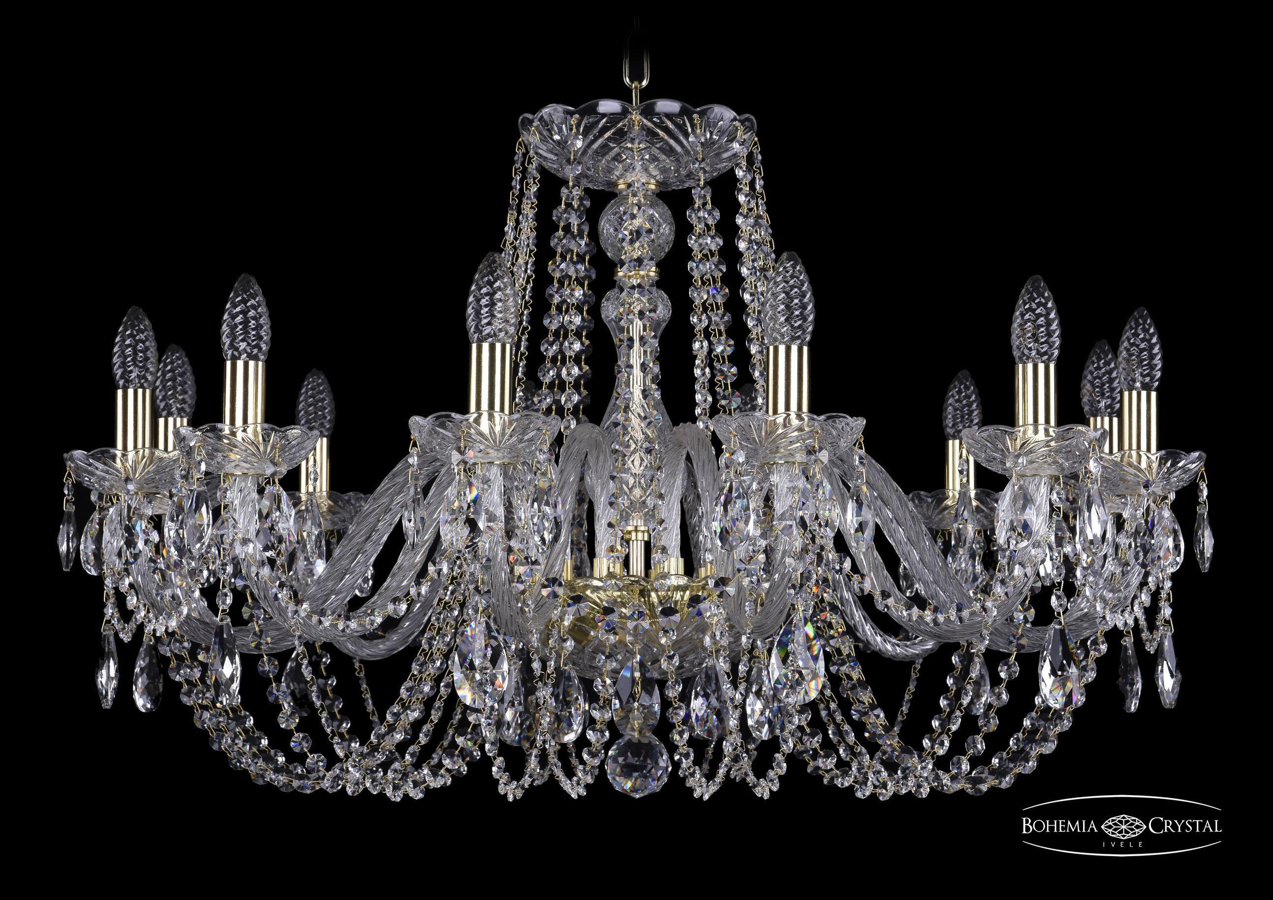 

Подвесная люстра Bohemia Ivele Crystal 1402/12/300/G