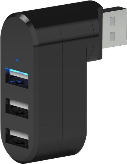 

USB-хаб Ritmix CR-2301 Black, CR-2301