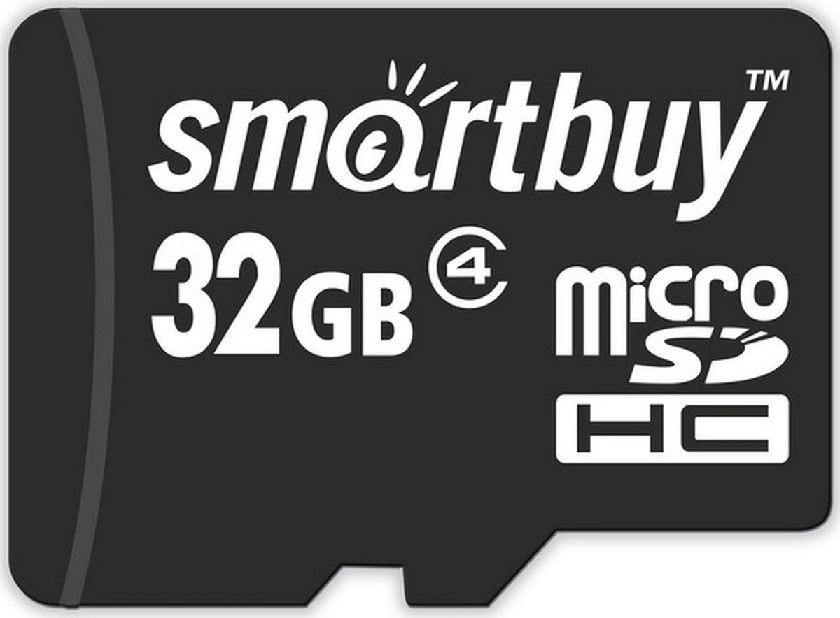 

Карта памяти SmartBuy Micro SDHC 32GB Class 4 без адаптера [SB32GBSDCL4-00], Micro SDHC 32GB Class 4 без адаптера