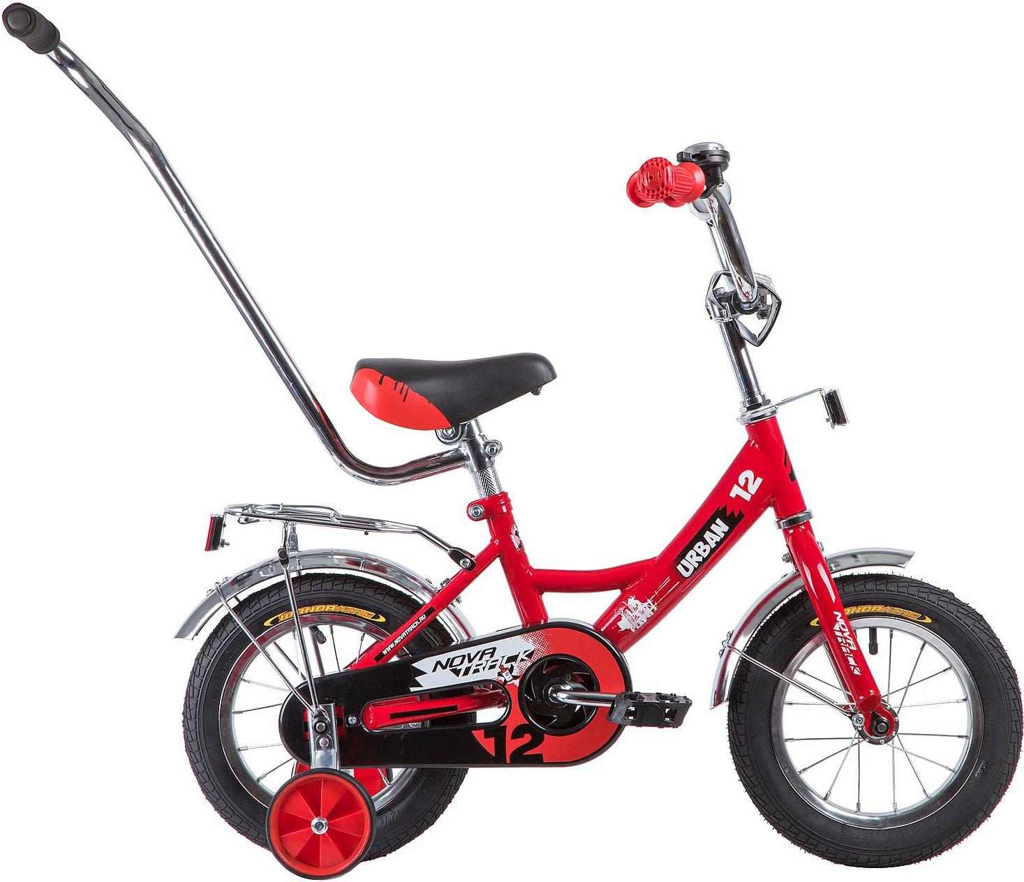 

Велосипед детский с ручкой Novatrack Urban 12'' 2019 красный [124URBAN.RD9], Urban 12 2019