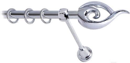 

Карниз Lm Decor Наутилус 012 1р гладкий 3м хром, Наутилус 012 1р гладкий 16мм 3.0м