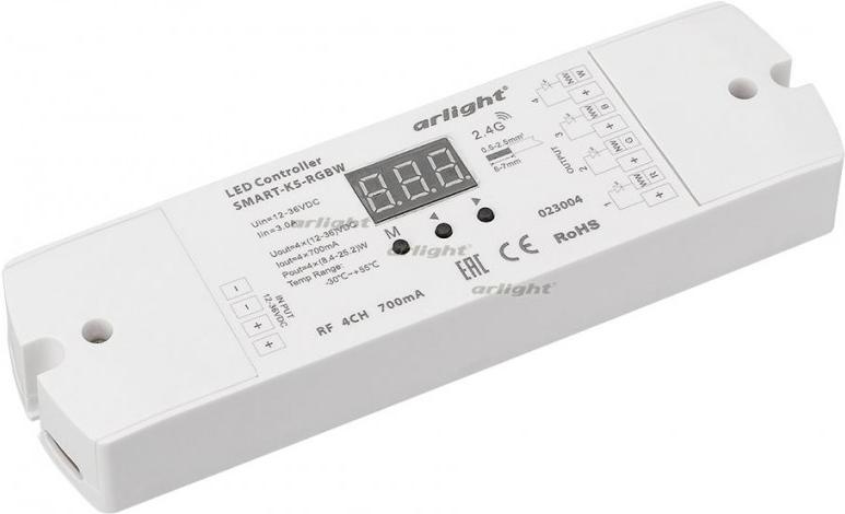 

Arlight Контроллер тока SMART-K5-RGBW (12-36V, 4x700mA) [023004], Контроллер тока SMART-K5-RGBW (12-36V, 4x700mA)