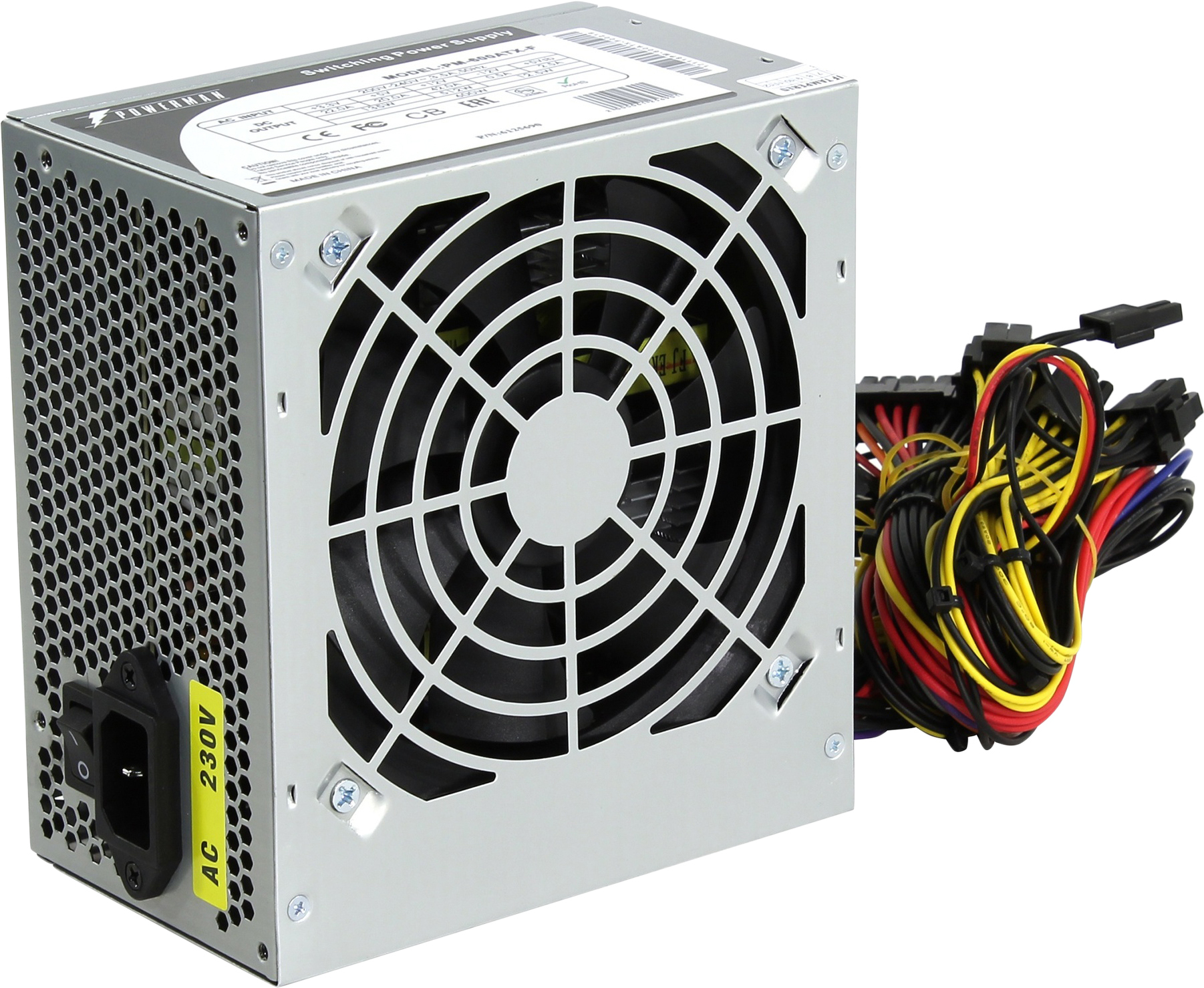 

Блок питания Powerman 600W PM-600ATX-F [6125690], Блок питания для компьютеров Powerman 600W PM-600ATX-F 6125690