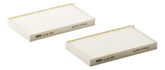 

Салонный фильтр Mann-Filter CU20005-2 (2шт), CU20005-2 (2шт)