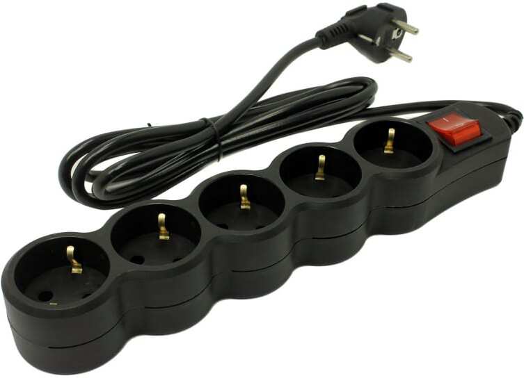 

Сетевой фильтр 5bites 5 Sockets 1.8 m Black [SP5B-218], Сетевой фильтр 5bites SP5B-218