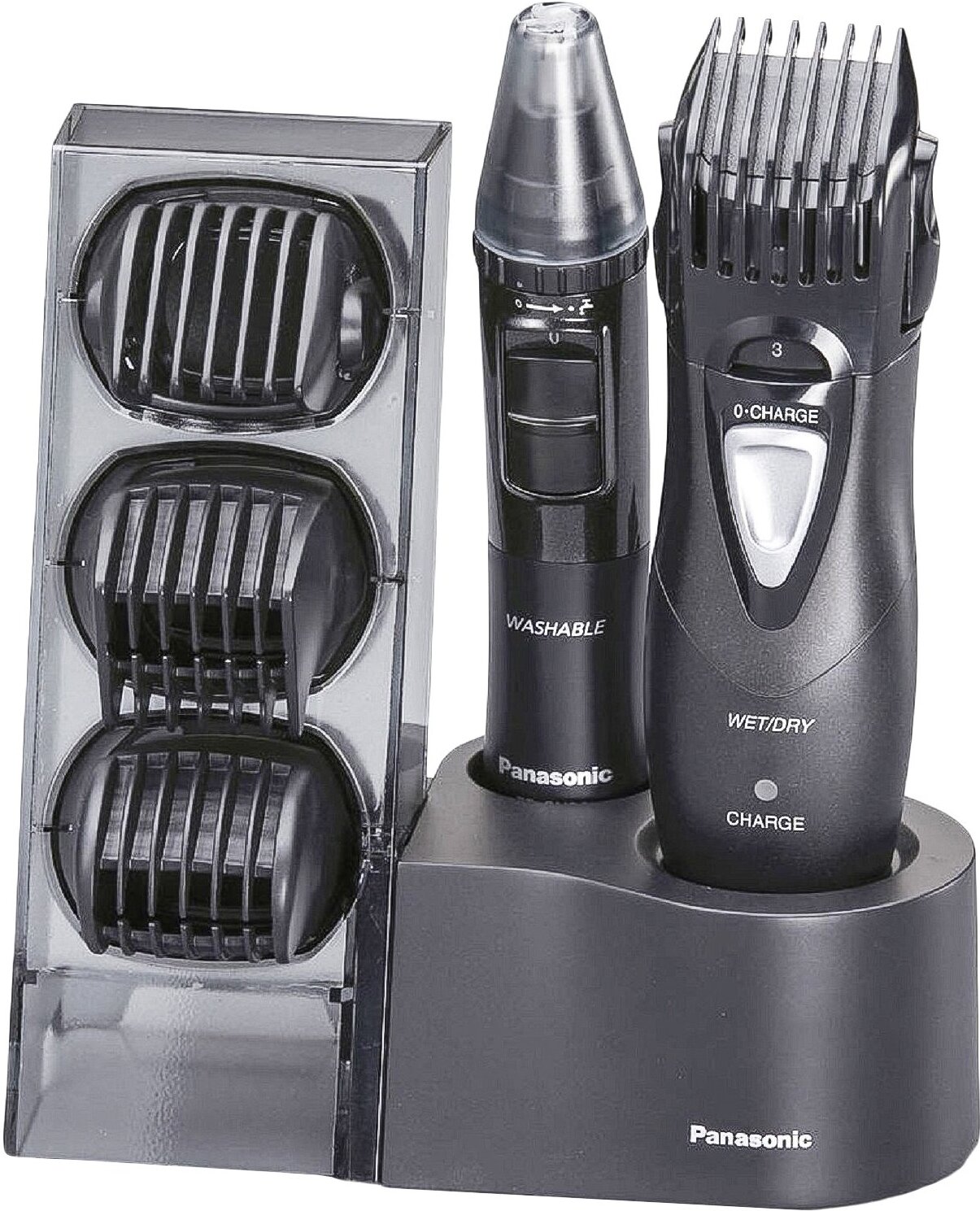

Машинка для стрижки волос Panasonic ER-GY10CM520, Триммер Panasonic ER-GY10CM520 Черный (насадок в комплекте: 4шт)